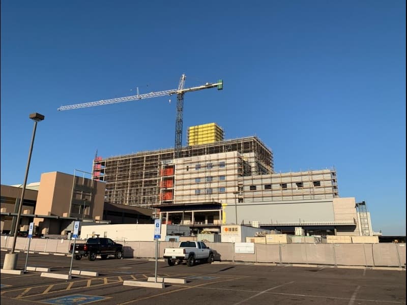 Valleywise New Medical Center reaches 50% Completion 