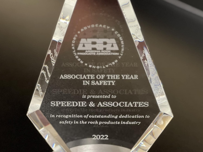 Speedie awarded “Associate of the Year in Safety
